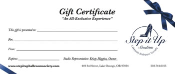 Step It Up Gift Certificate